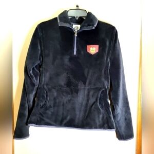 NHL Blackhawks Med fleece 1/4 zip pullover black Hockey